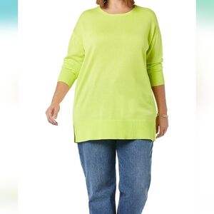 *NEW Amazon Essentials Women's Long-Sleeve Lightweight Crewneck Sweater.SEE PICS